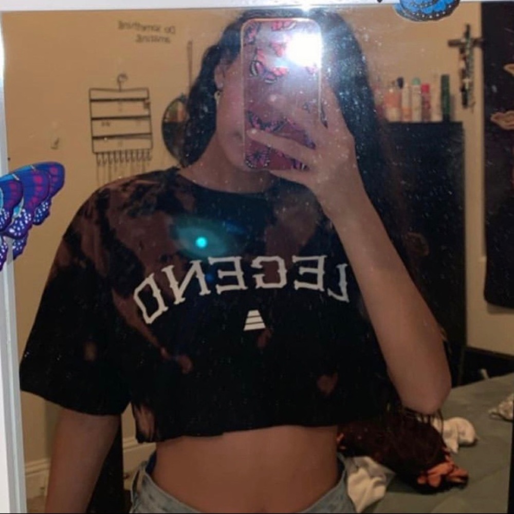 Bleach crop top